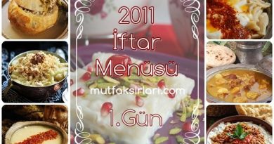 1. Gün İftar Menüsü