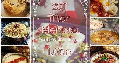 2011 Ramazan Ayı iftar Menüleri