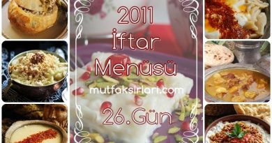 26. Gün İftar Menüsü