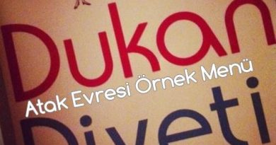 Dukan Diyeti – Atak Evresi 1. Gün Menüm