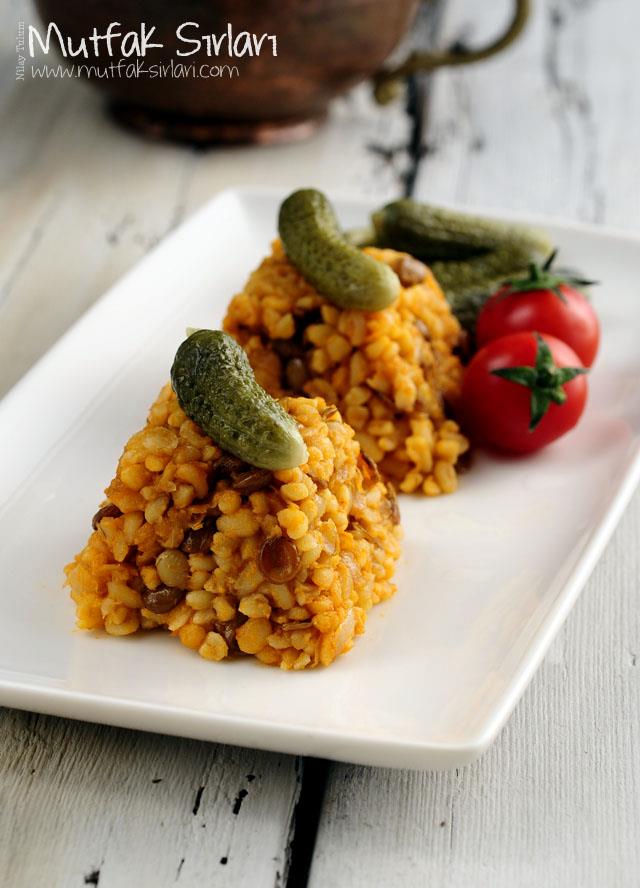 Yeşil Mercimekli Bulgur Pilavı