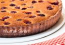 Badem Kremalı Vişneli Tart