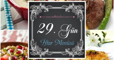 2014 İftar Menüsü 29.Gün