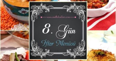 2014 İftar Menüsü 8.Gün