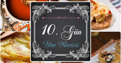 10. Gün iftar Menüsü (2015)