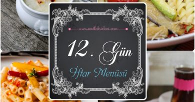 12. Gün İftar Menüsü (2015)