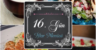 16. Gün İftar Menüsü (2015)