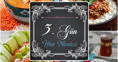 3. Gün iftar Menüsü (2015)