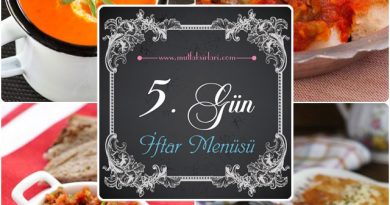 5. Gün iftar Menüsü (2015)