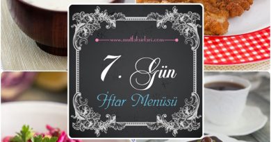 7. Gün iftar Menüsü (2015)