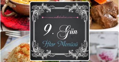 9. Gün iftar Menüsü (2015)