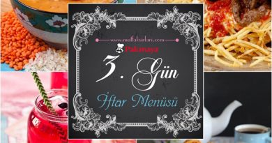 3. Gün İftar Menüsü 2016