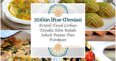 20.Gün İftar Menüsü