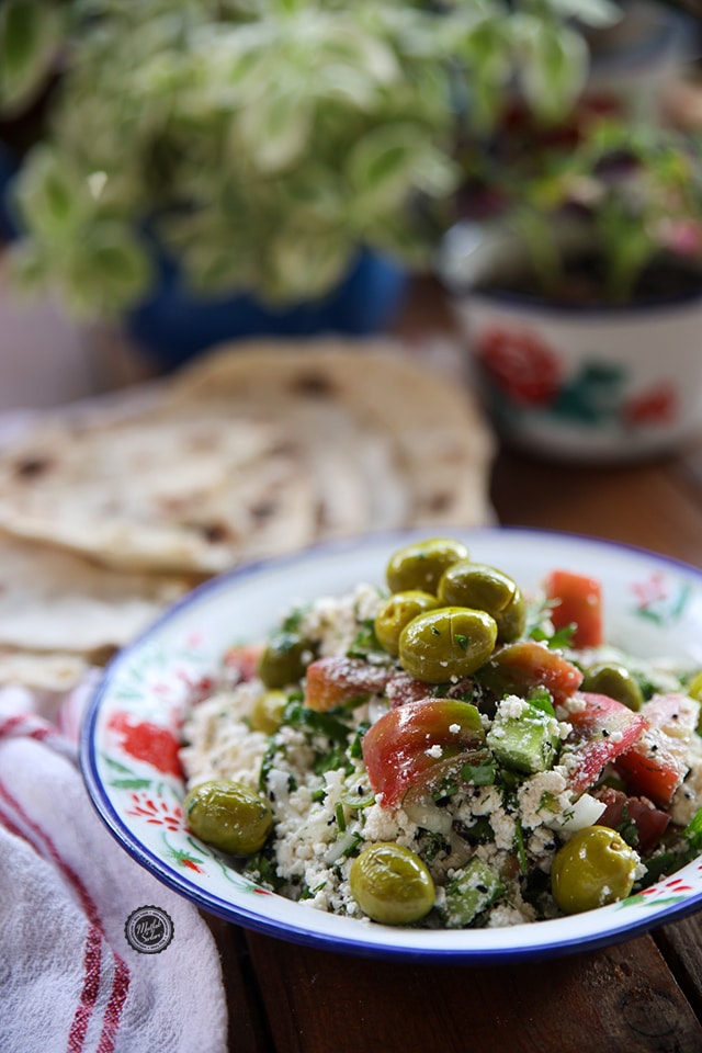 Çingene Pilavı – Çökelek Salatası