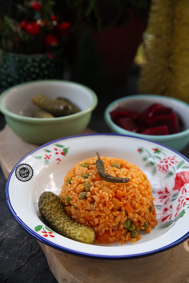 sebzeli bulgur pilavı